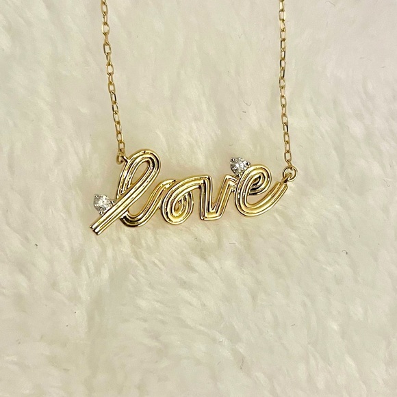 NWOT Adina Reyter Groovy Love Diamond Pendant Necklace - Picture 2 of 5